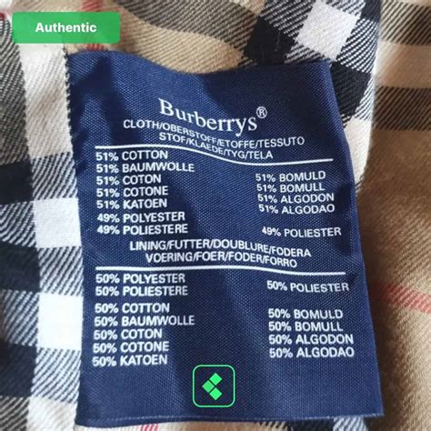 how to spot fake burberry pants|burberry article number check.